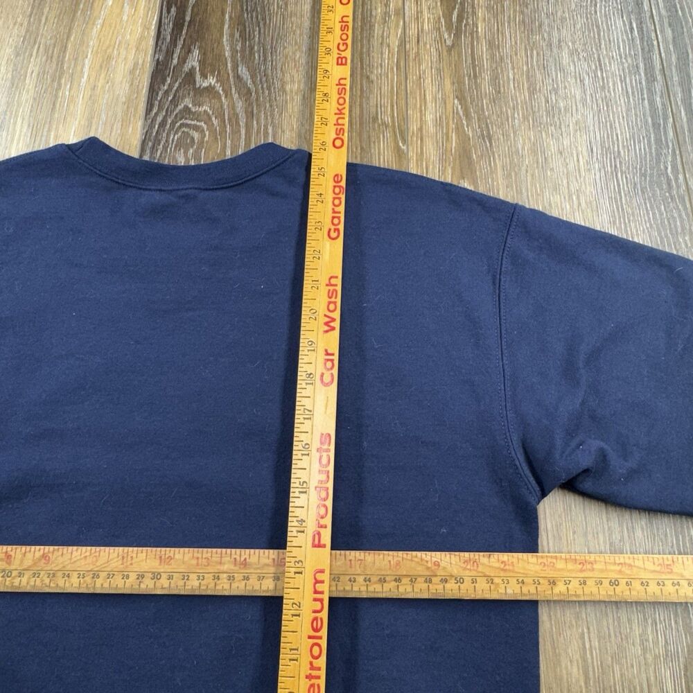 Ford Sweatshirt Mens M Blue Truck Bronco Mustang Cobra Engine Racing Sweater - Picture 9 of 11